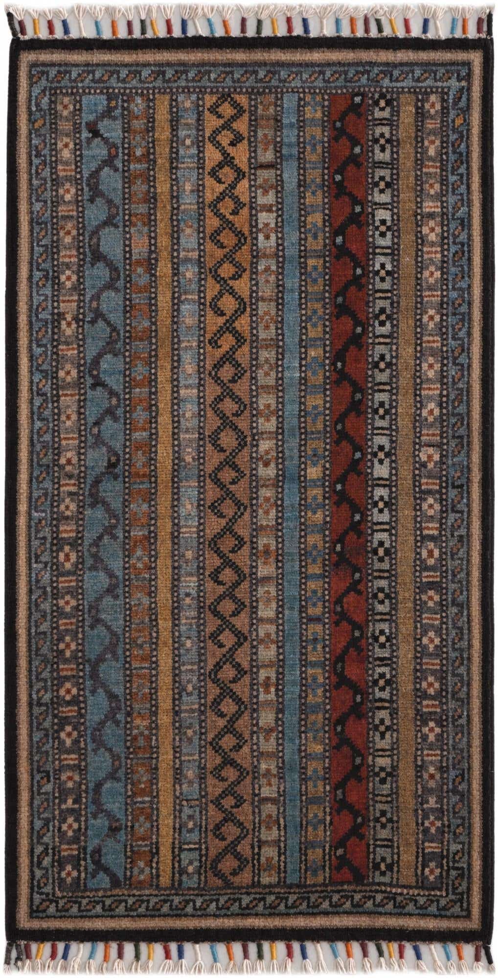 1' 8 x 3' 1 Hand Knotted Kazak Rug