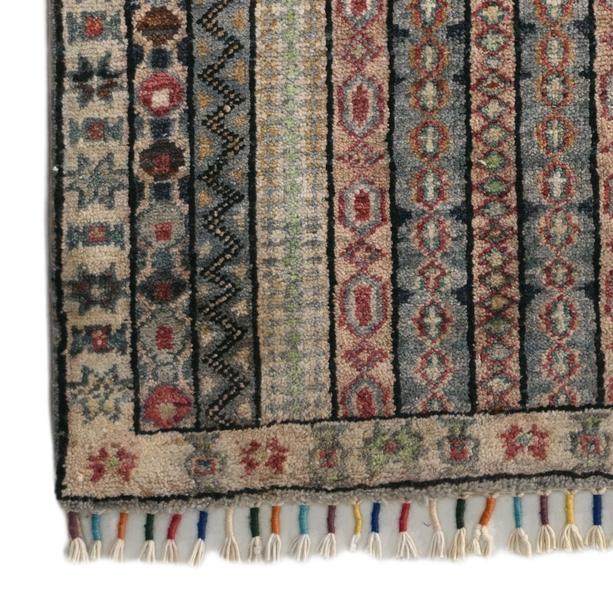 2' x 2' 11 Hand Knotted Kazak Rug