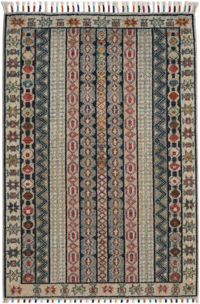 2' x 2' 11 Hand Knotted Kazak Rug