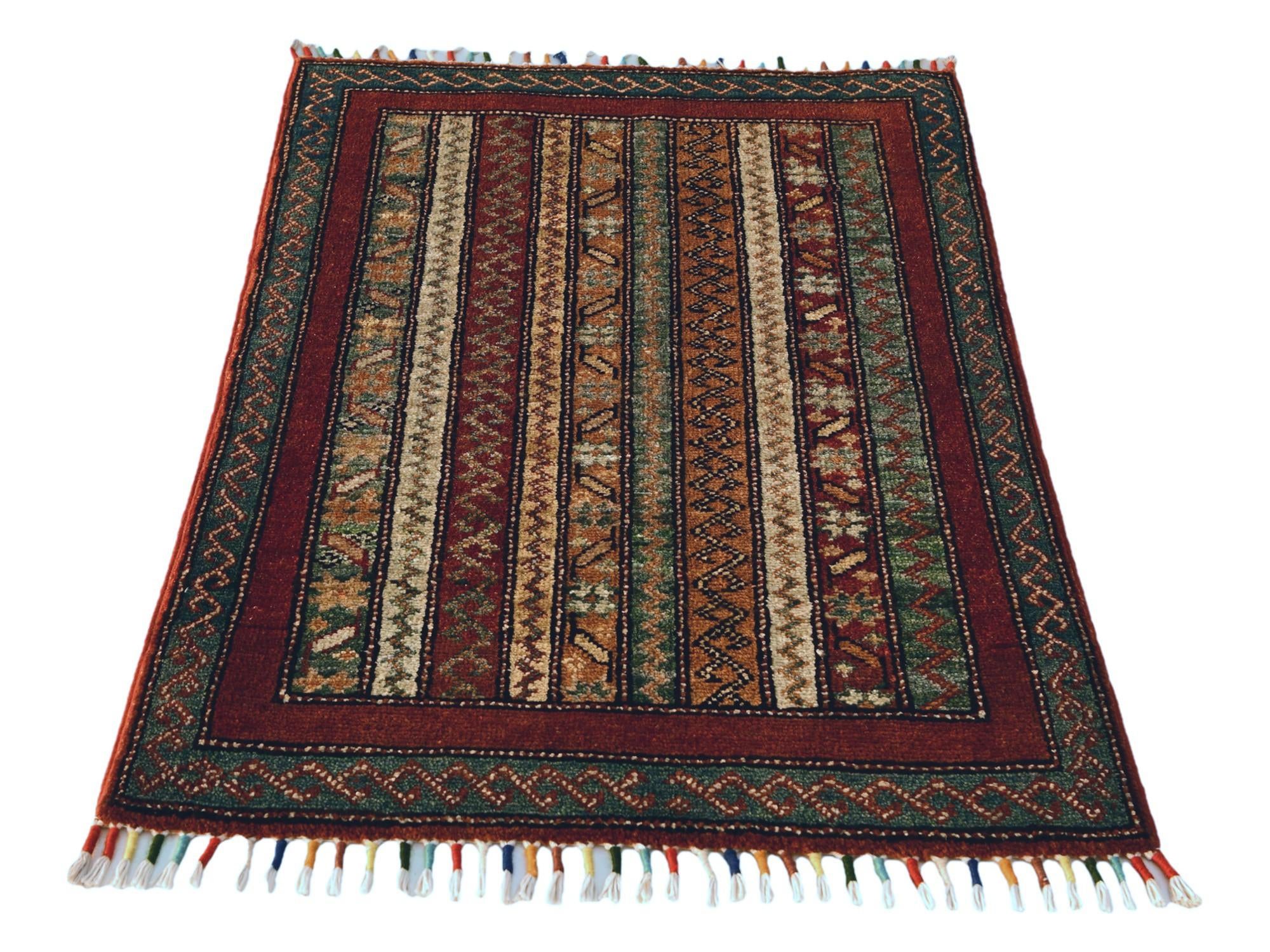 2' x 2' 10 Hand Knotted Kazak Rug