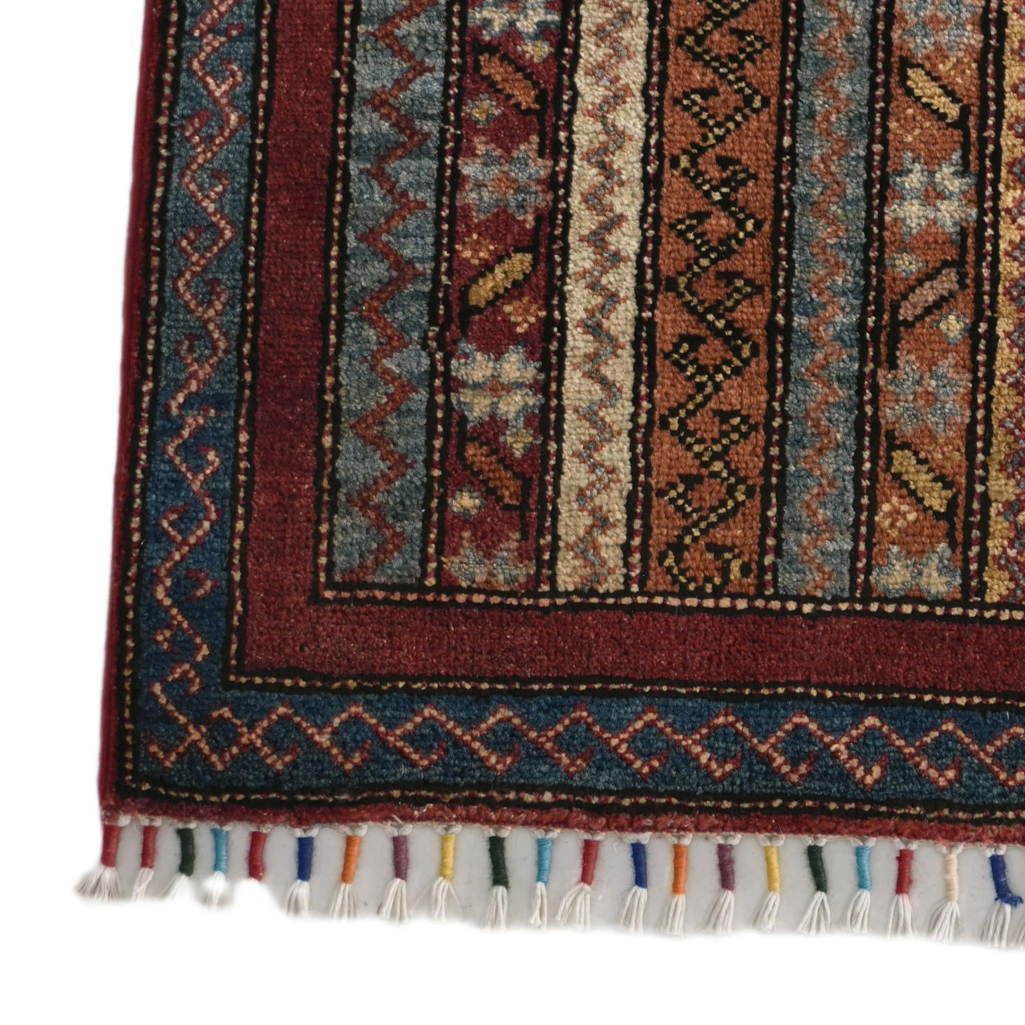 2' x 2' 10 Hand Knotted Kazak Rug