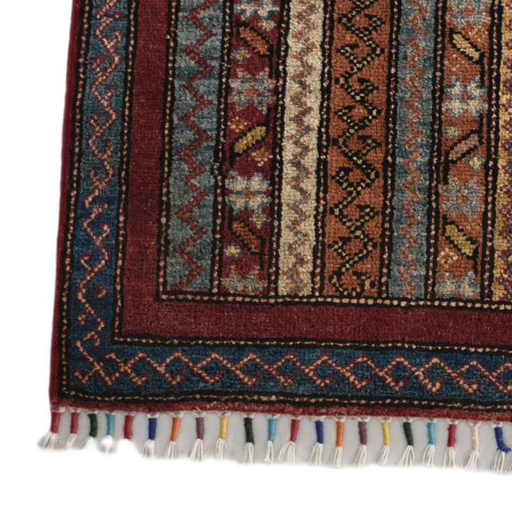 Detail image of 2' x 2' 10 Hand Knotted Kazak Rug