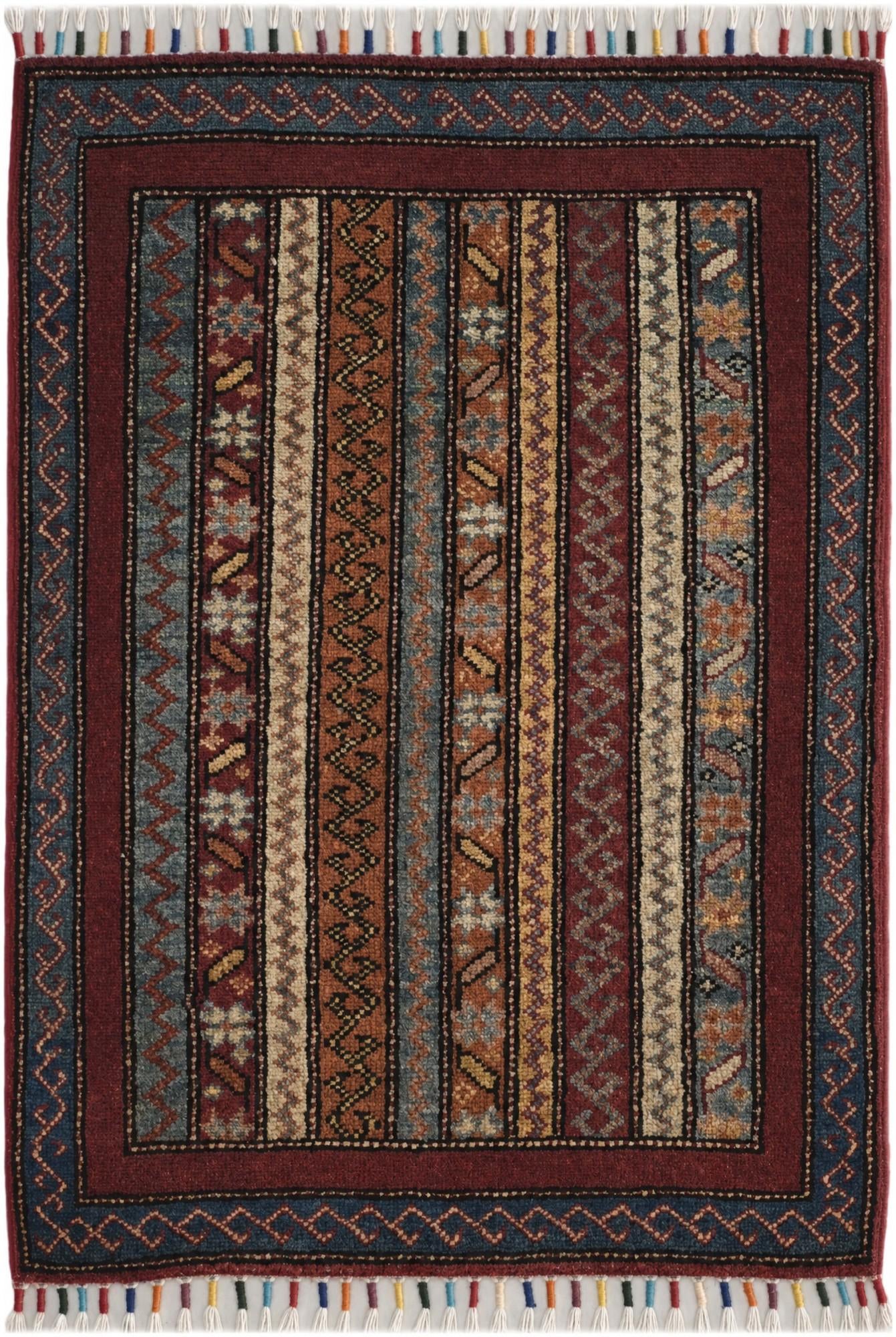 2' x 2' 10 Hand Knotted Kazak Rug