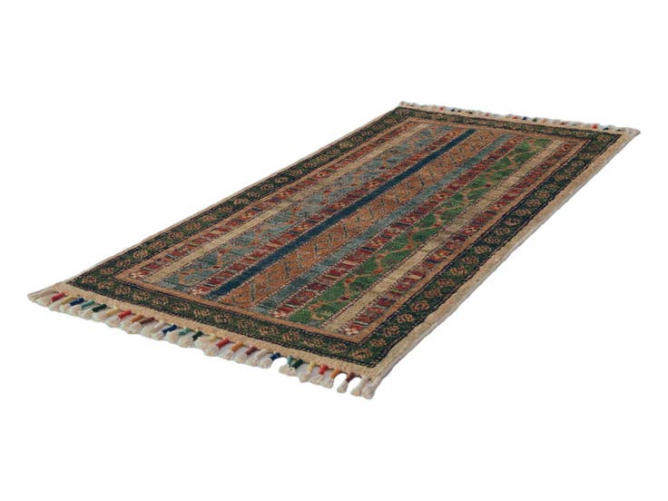Detail image of 1' 8 x 3' 4 Hand Knotted Kazak Rug