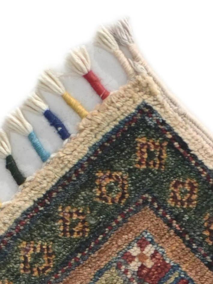 Detail image of 1' 8 x 3' 4 Hand Knotted Kazak Rug