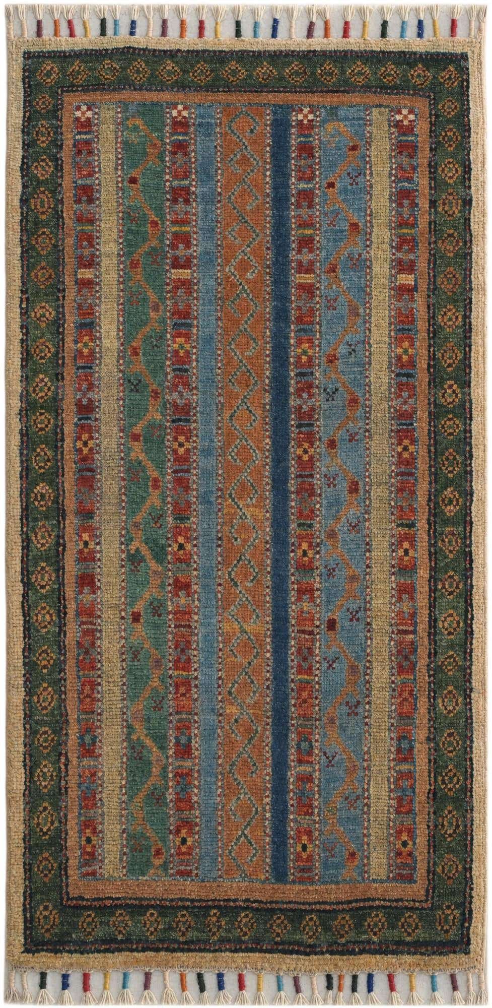 1' 8 x 3' 4 Hand Knotted Kazak Rug