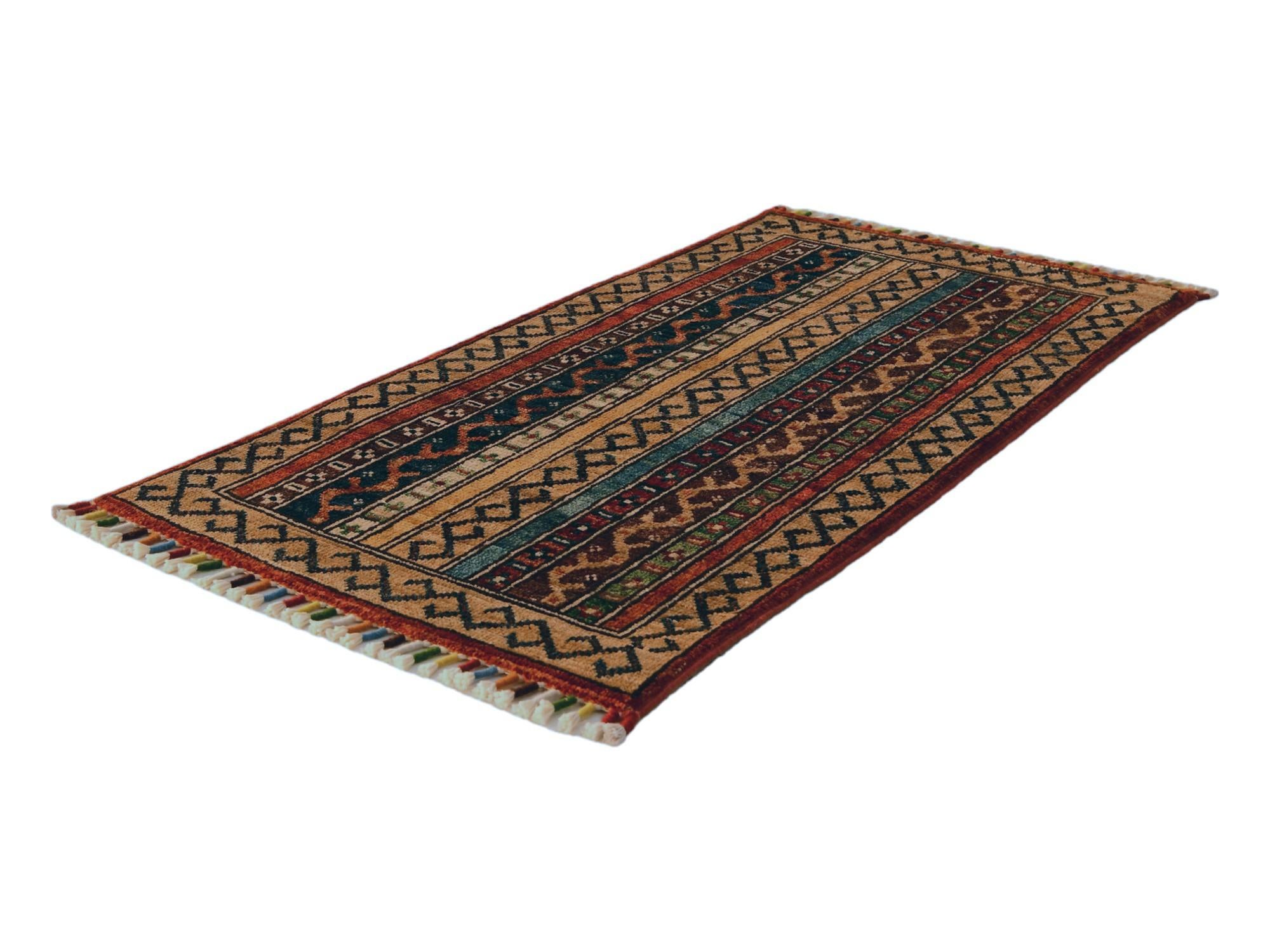 1' 8 x 3' 3 Hand Knotted Kazak Rug