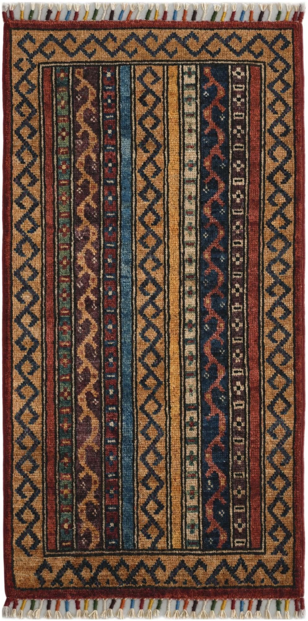 1' 8 x 3' 3 Hand Knotted Kazak Rug