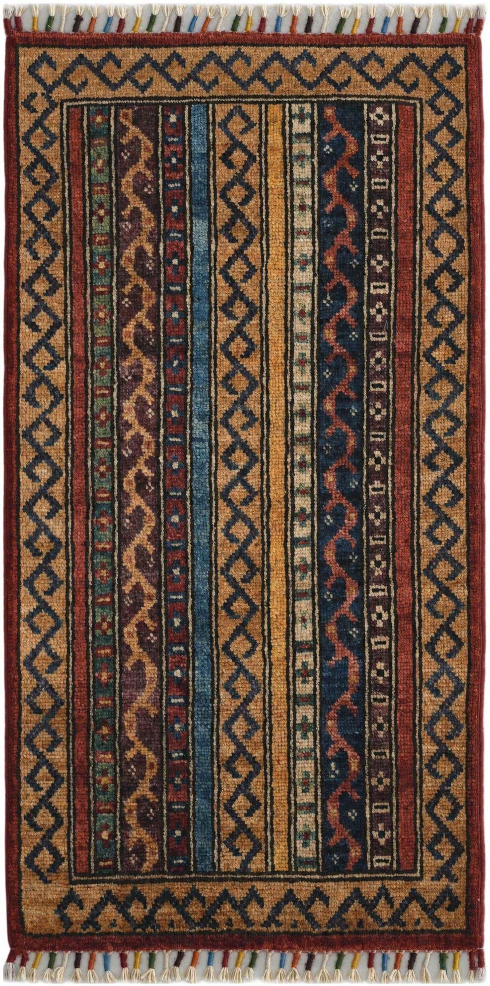 1' 8 x 3' 3 Hand Knotted Kazak Rug
