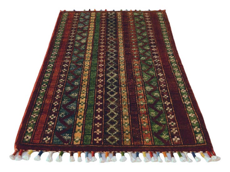 Detail image of 1' 8 x 3' 3 Hand Knotted Kazak Rug