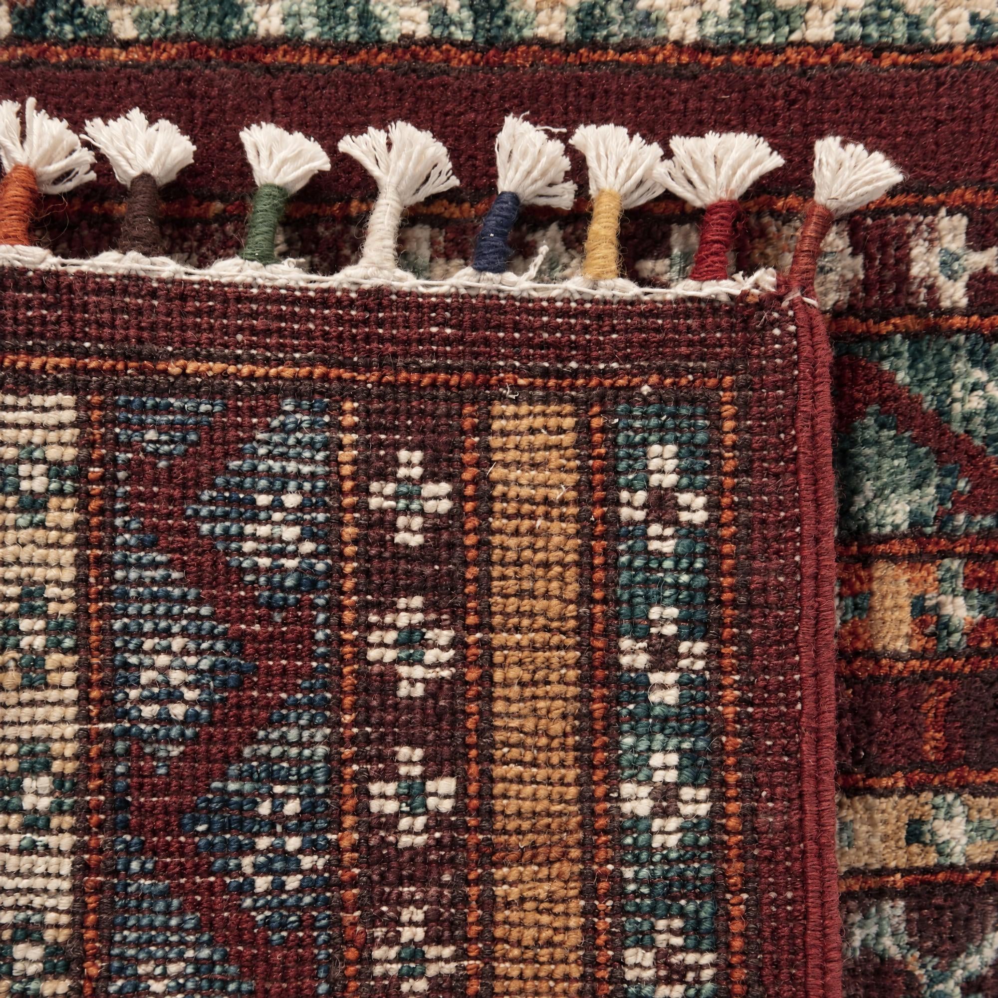 50cm x 100cm Hand Knotted Kazak Rug
