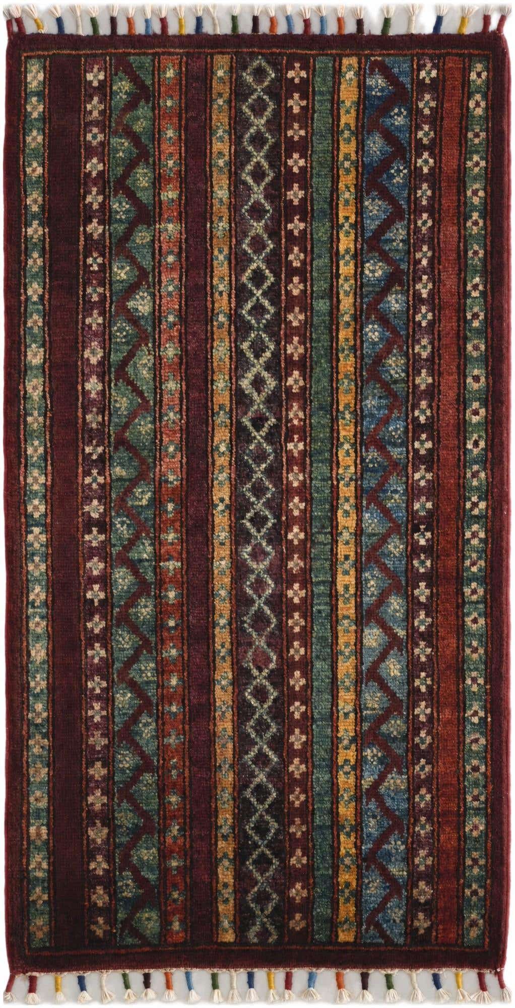 1' 8 x 3' 3 Hand Knotted Kazak Rug