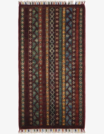 1' 8 x 3' 3 Hand Knotted Kazak Rug