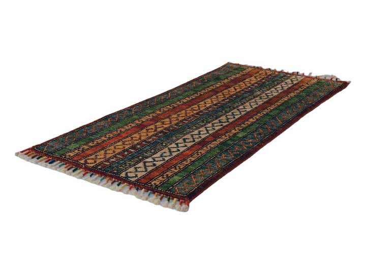 1' 7 x 3' 3 Hand Knotted Kazak Rug