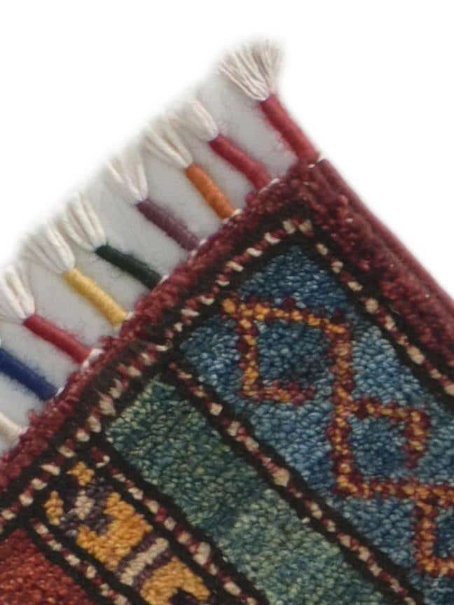 1' 7 x 3' 3 Hand Knotted Kazak Rug
