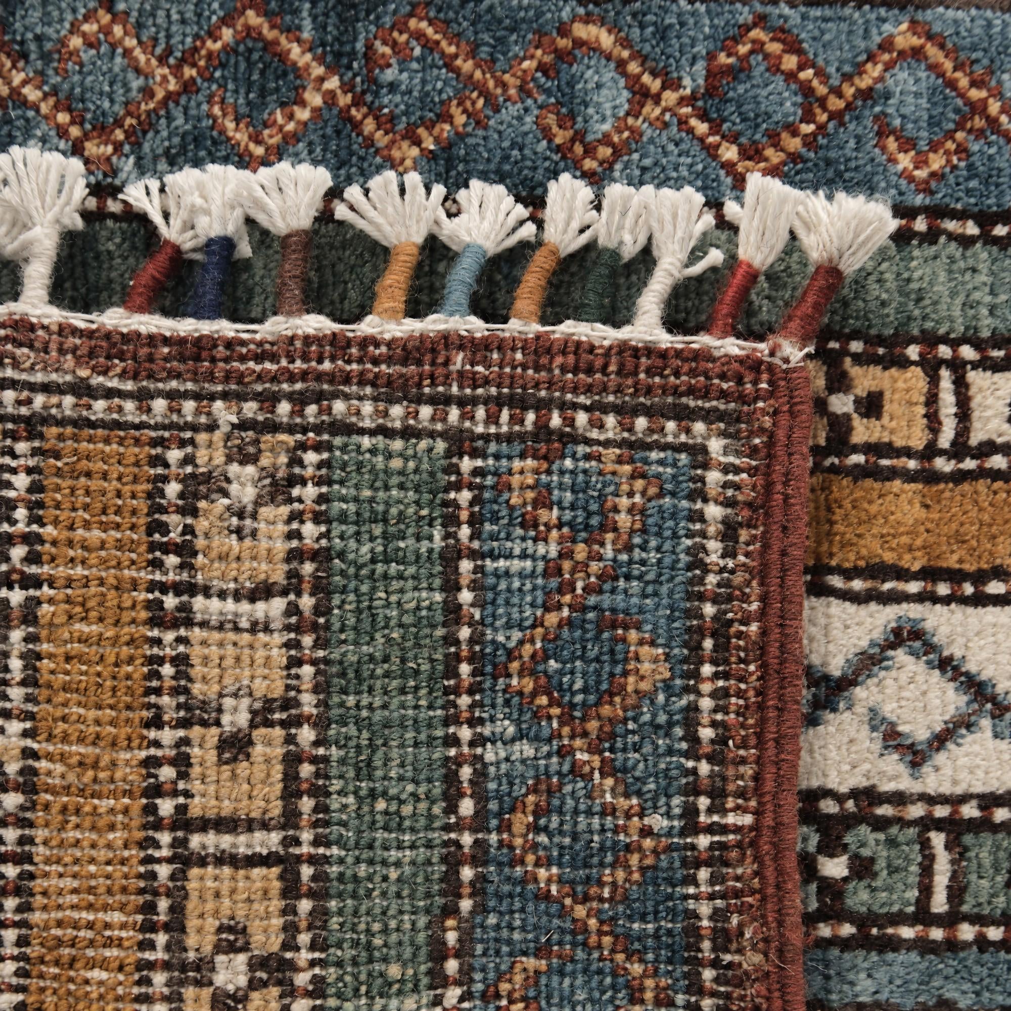 50cm x 100cm Hand Knotted Kazak Rug