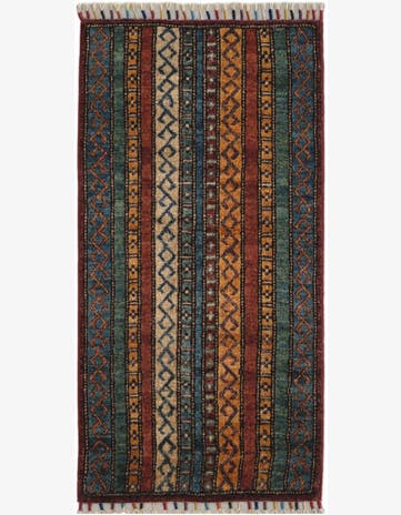 1' 7 x 3' 3 Hand Knotted Kazak Rug
