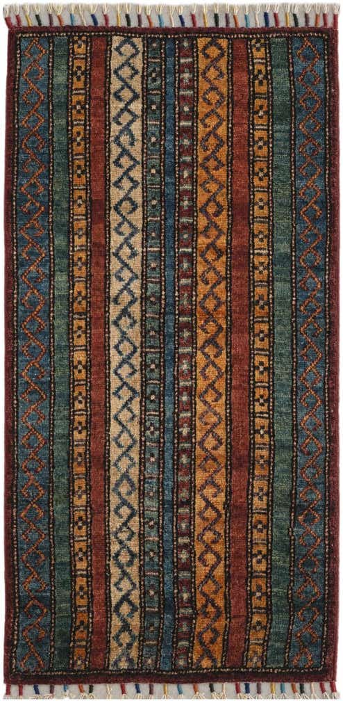 1' 7 x 3' 3 Hand Knotted Kazak Rug