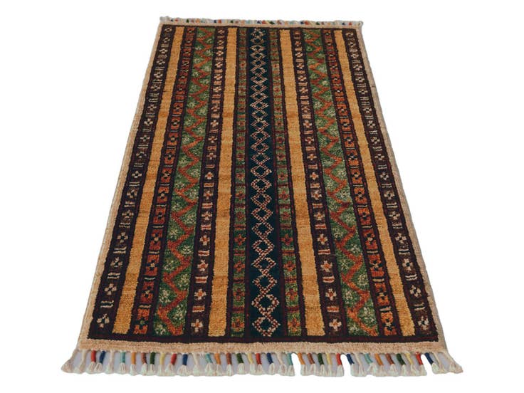 Detail image of 1' 8 x 3' 3 Hand Knotted Kazak Rug