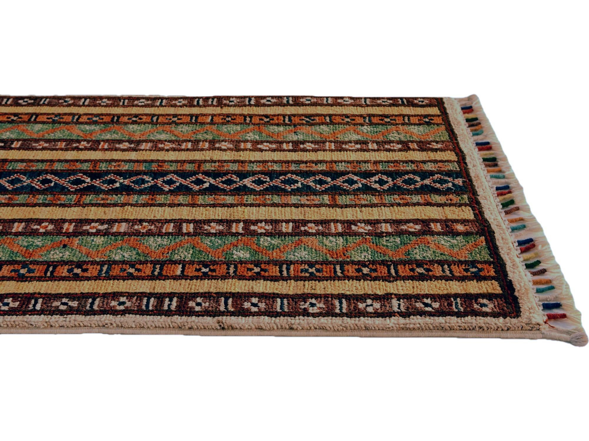 1' 8 x 3' 3 Hand Knotted Kazak Rug