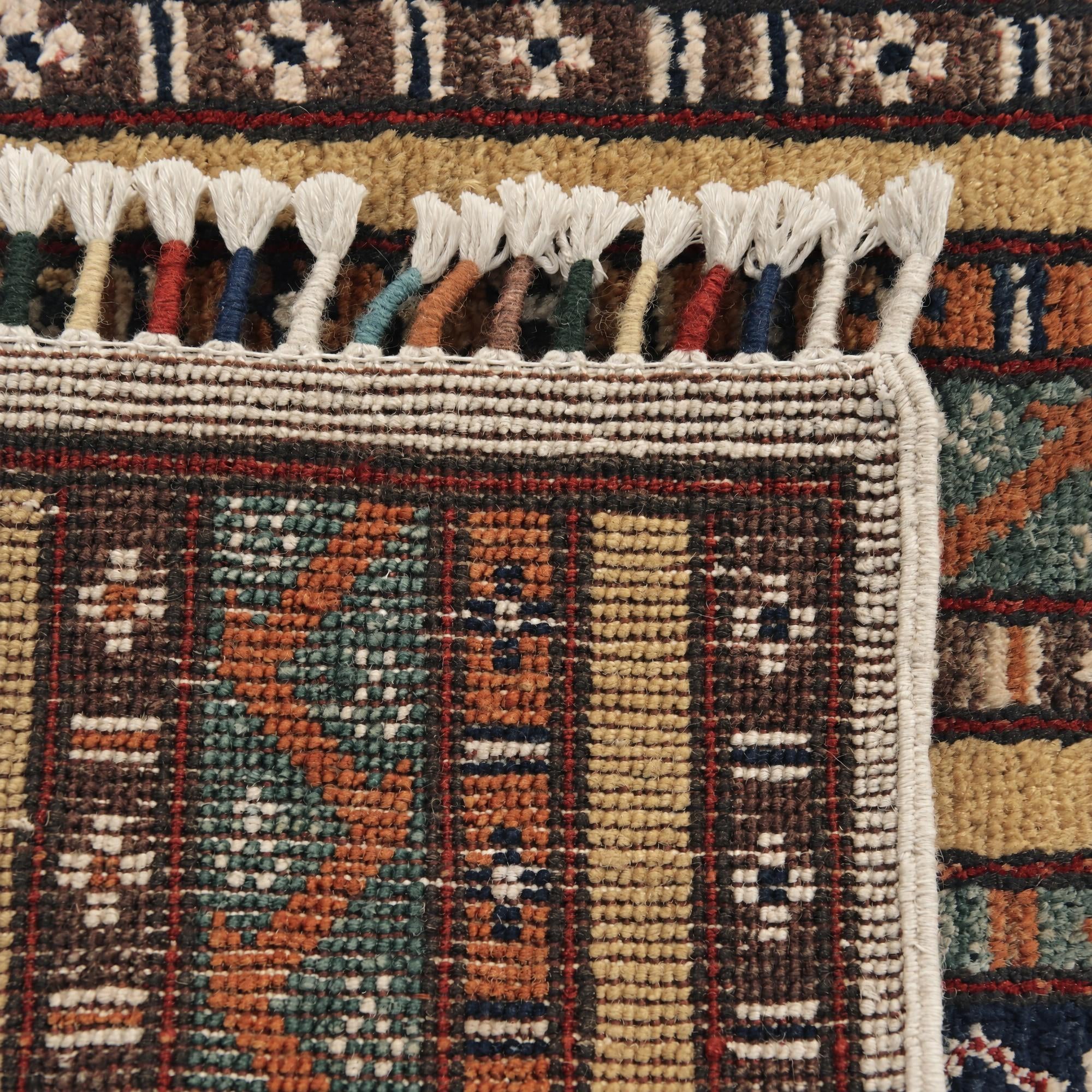 50cm x 100cm Hand Knotted Kazak Rug