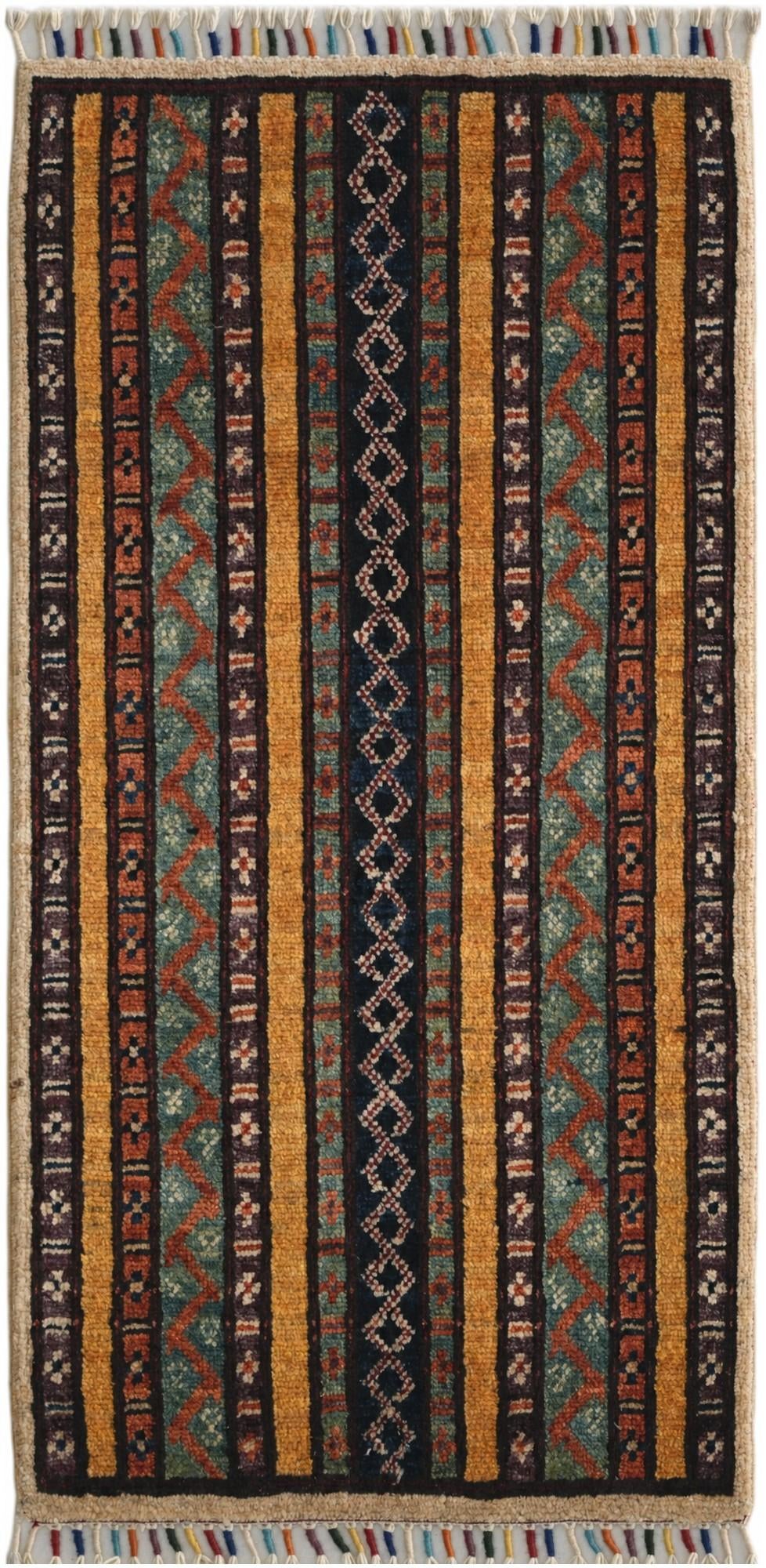 1' 8 x 3' 3 Hand Knotted Kazak Rug