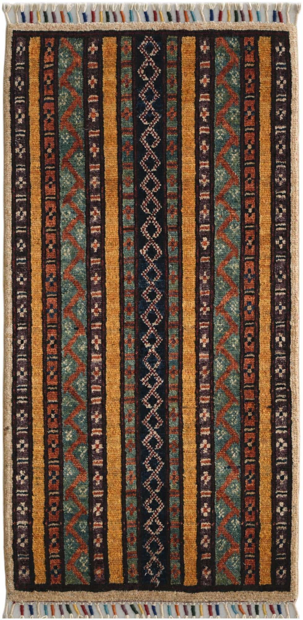 1' 8 x 3' 3 Hand Knotted Kazak Rug