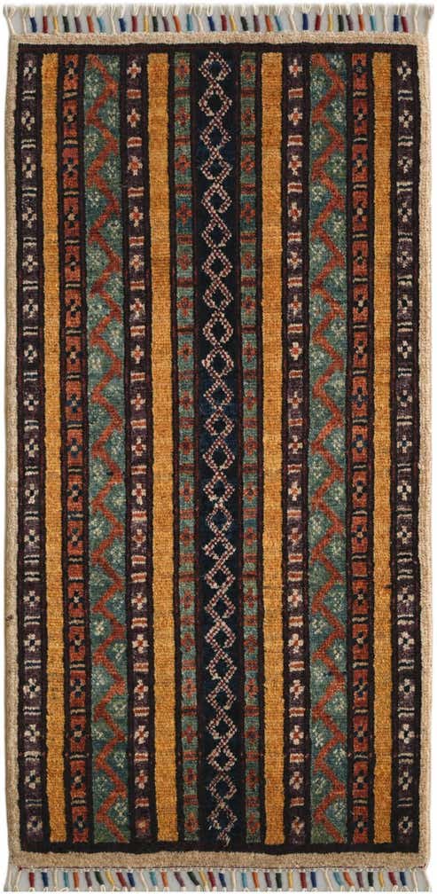 1' 8 x 3' 3 Hand Knotted Kazak Rug