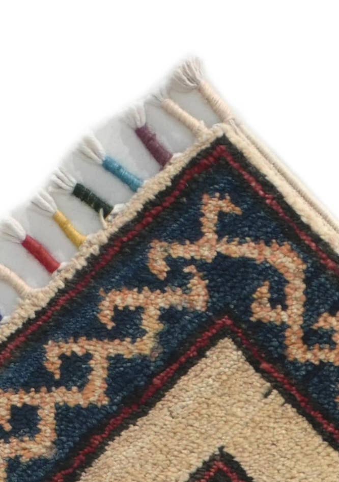 Detail image of 2' x 2' 10 Hand Knotted Kazak Rug