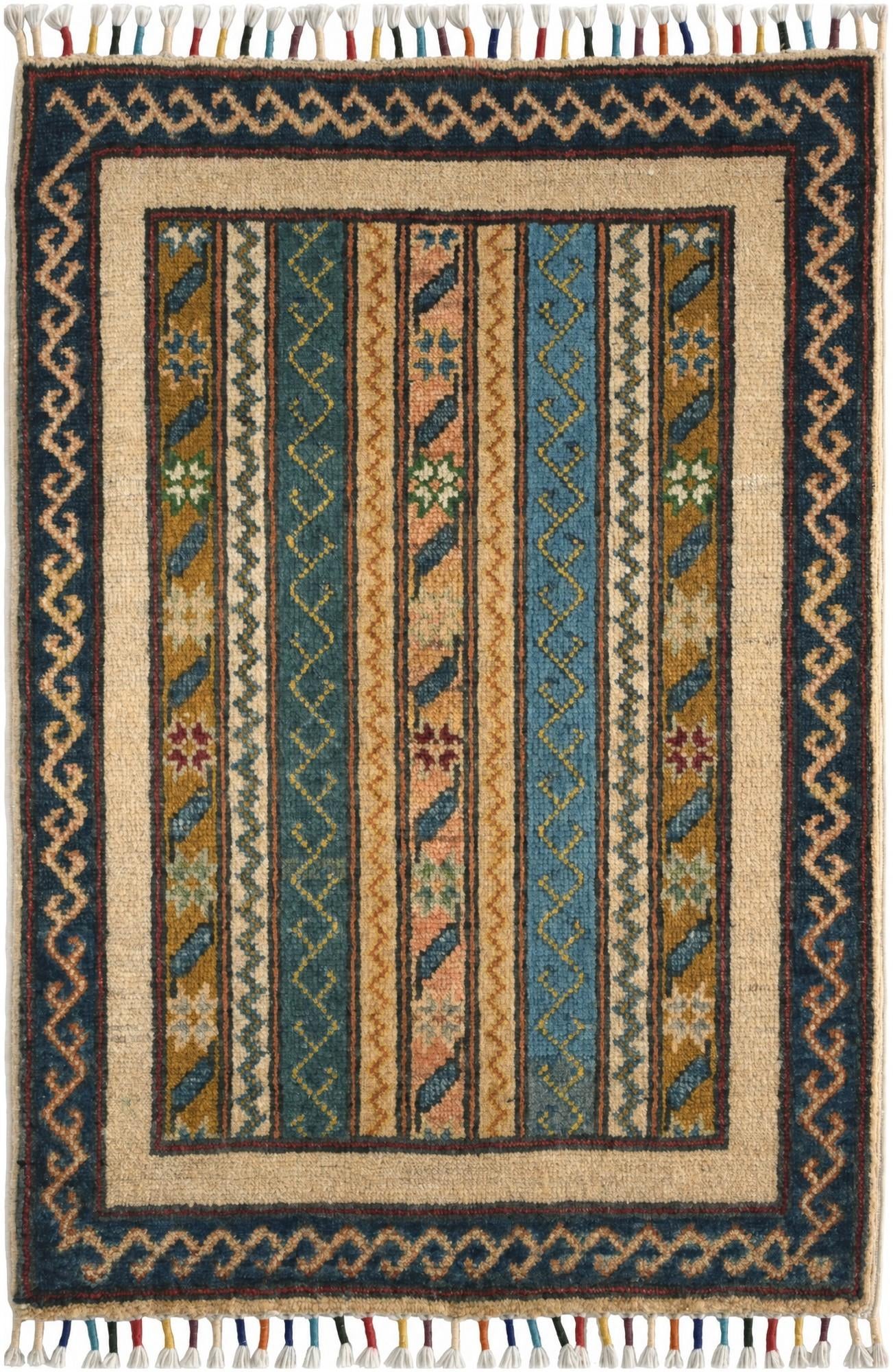 2' x 2' 10 Hand Knotted Kazak Rug