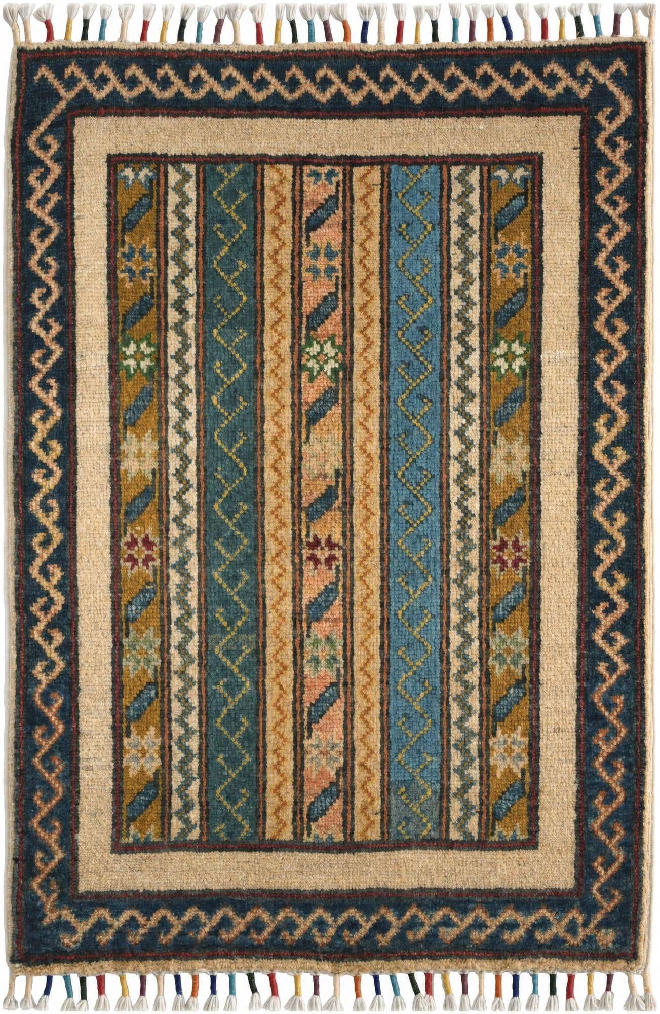 2' x 2' 10 Hand Knotted Kazak Rug