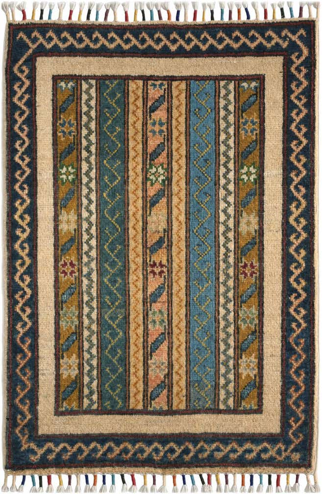 2' x 2' 10 Hand Knotted Kazak Rug