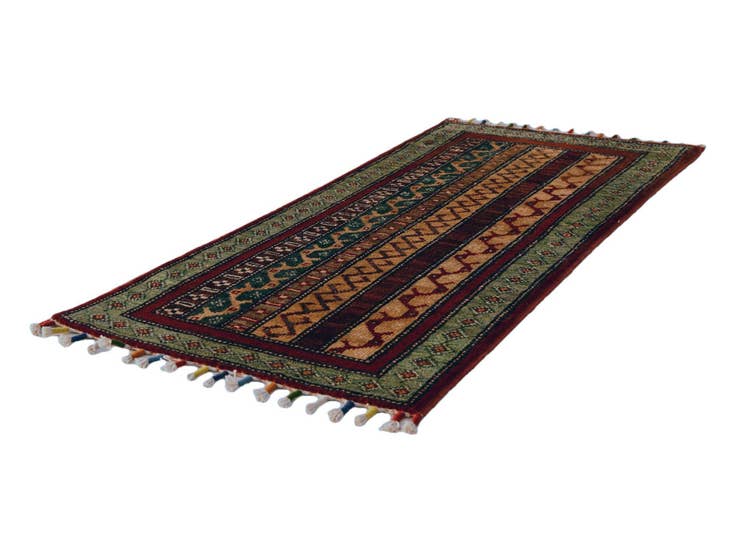 Detail image of 1' 6 x 3' 2 Hand Knotted Kazak Rug
