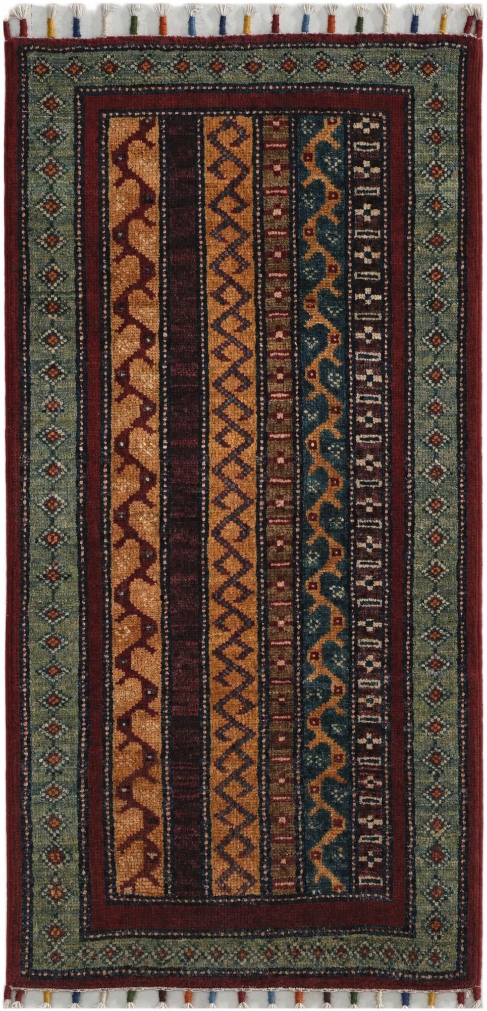1' 6 x 3' 2 Hand Knotted Kazak Rug
