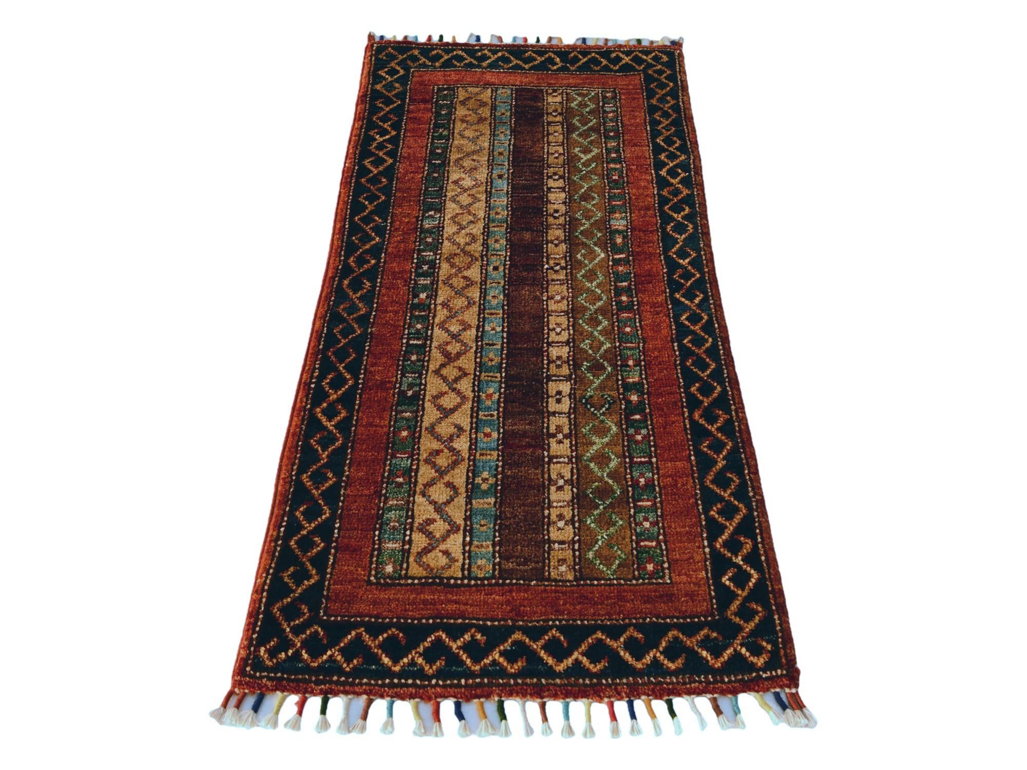 1' 7 x 3' 3 Hand Knotted Kazak Rug