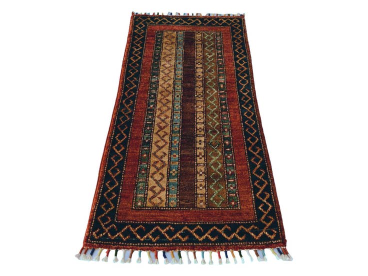 Detail image of 1' 7 x 3' 3 Hand Knotted Kazak Rug