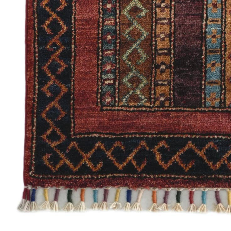 Detail image of 1' 7 x 3' 3 Hand Knotted Kazak Rug