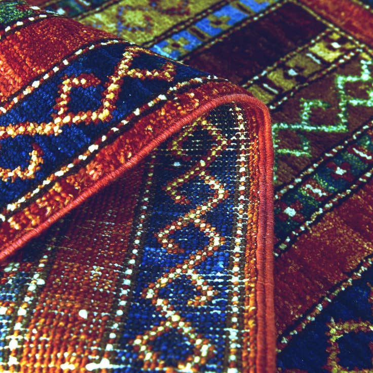 Detail image of 1' 7 x 3' 3 Hand Knotted Kazak Rug