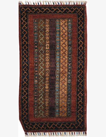 1' 7 x 3' 3 Hand Knotted Kazak Rug
