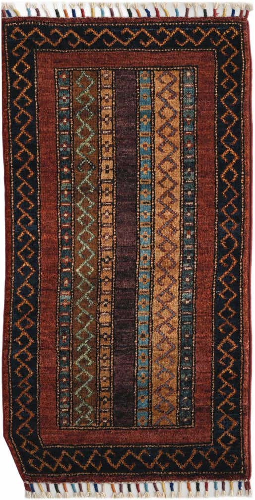 1' 7 x 3' 3 Hand Knotted Kazak Rug