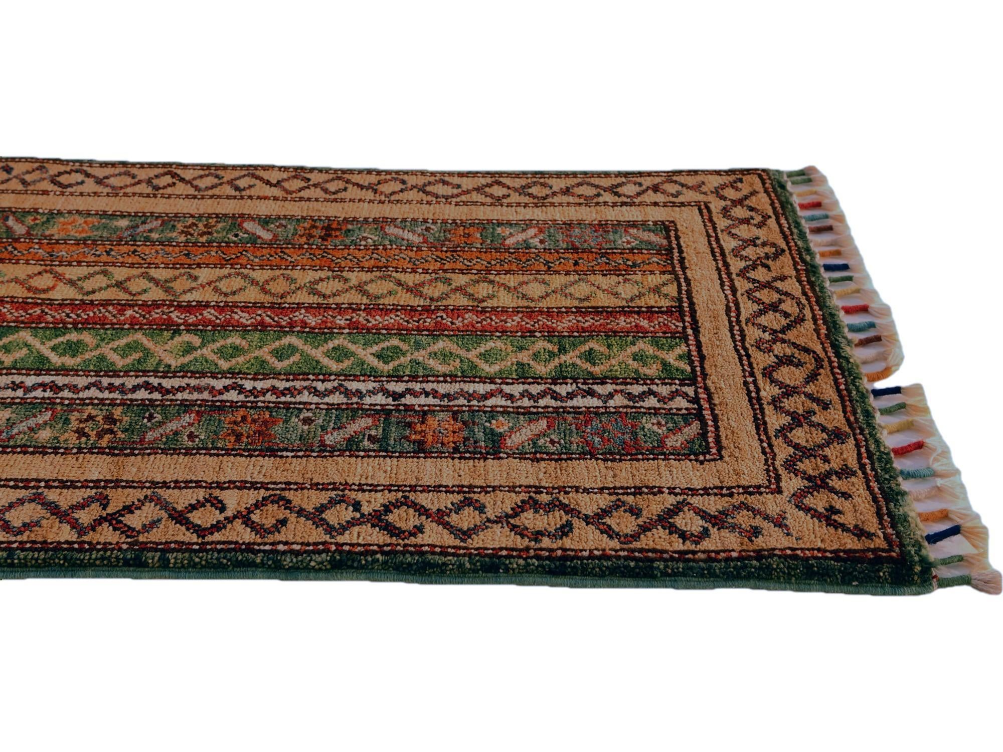 1' 8 x 3' 3 Hand Knotted Kazak Rug