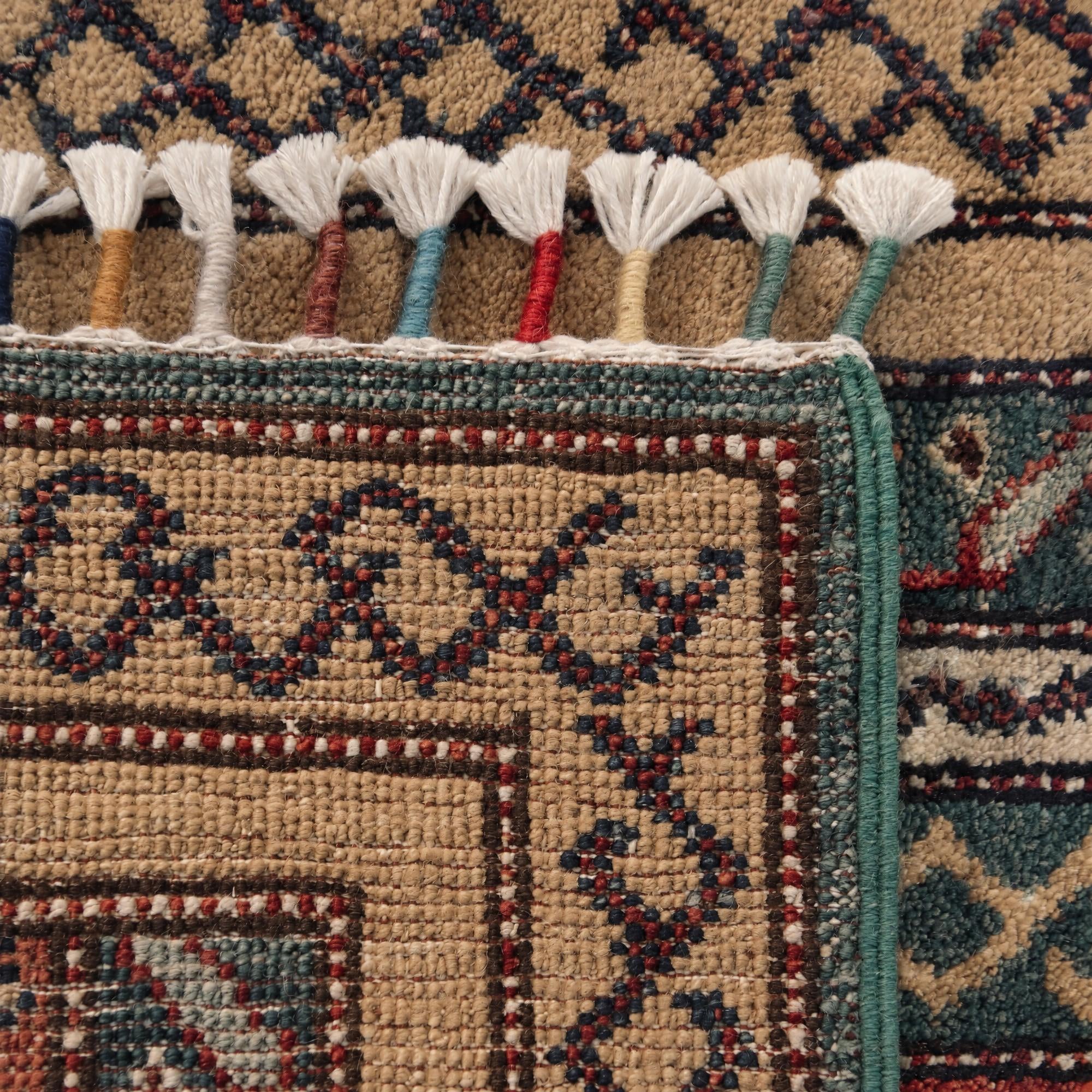 50cm x 100cm Hand Knotted Kazak Rug