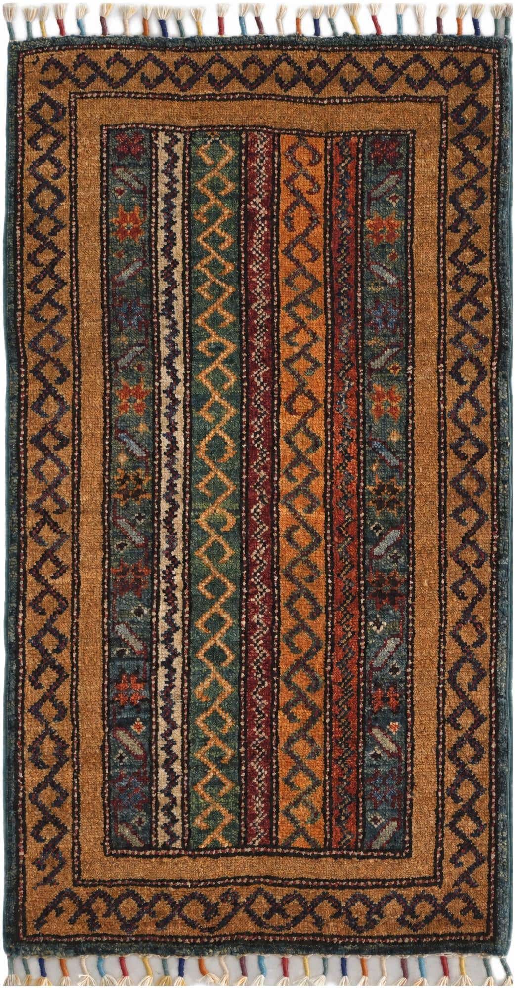 1' 8 x 3' 3 Hand Knotted Kazak Rug