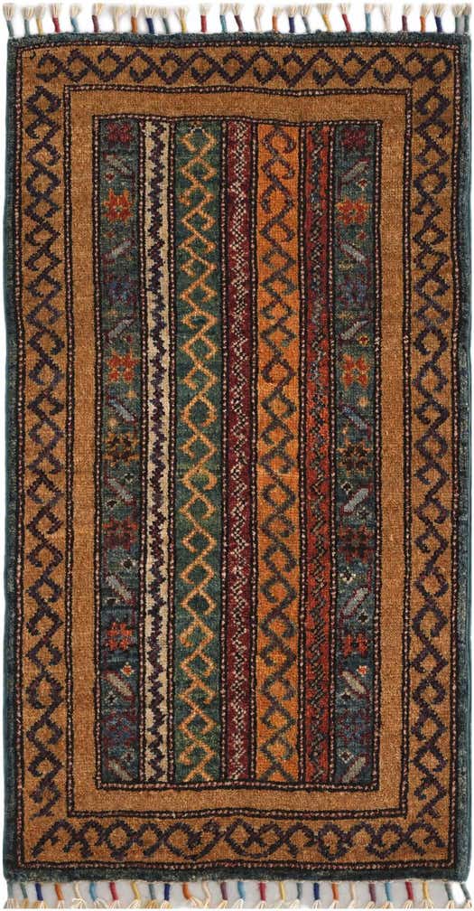 1' 8 x 3' 3 Hand Knotted Kazak Rug