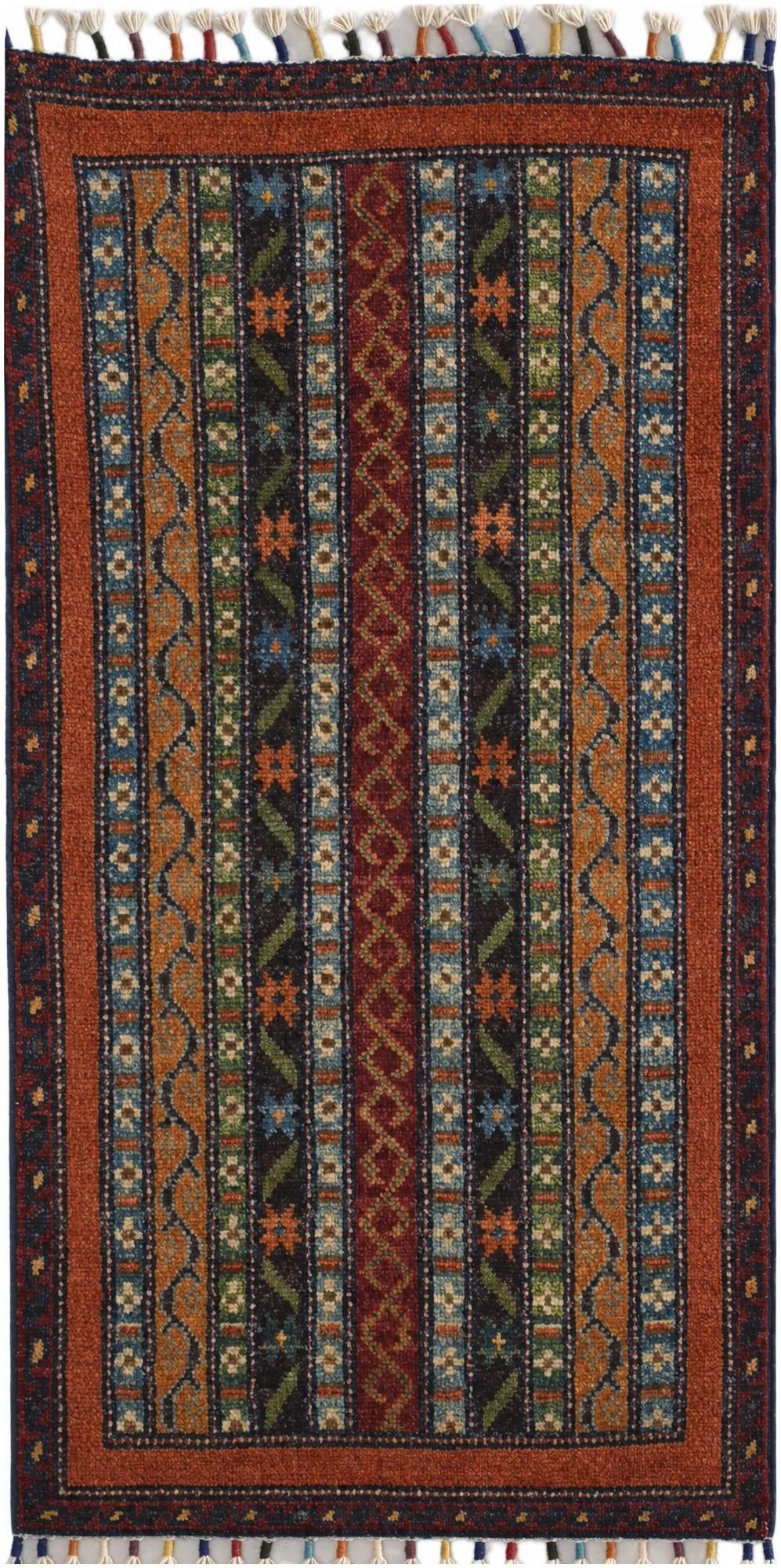 1' 8 x 3' 4 Hand Knotted Kazak Rug