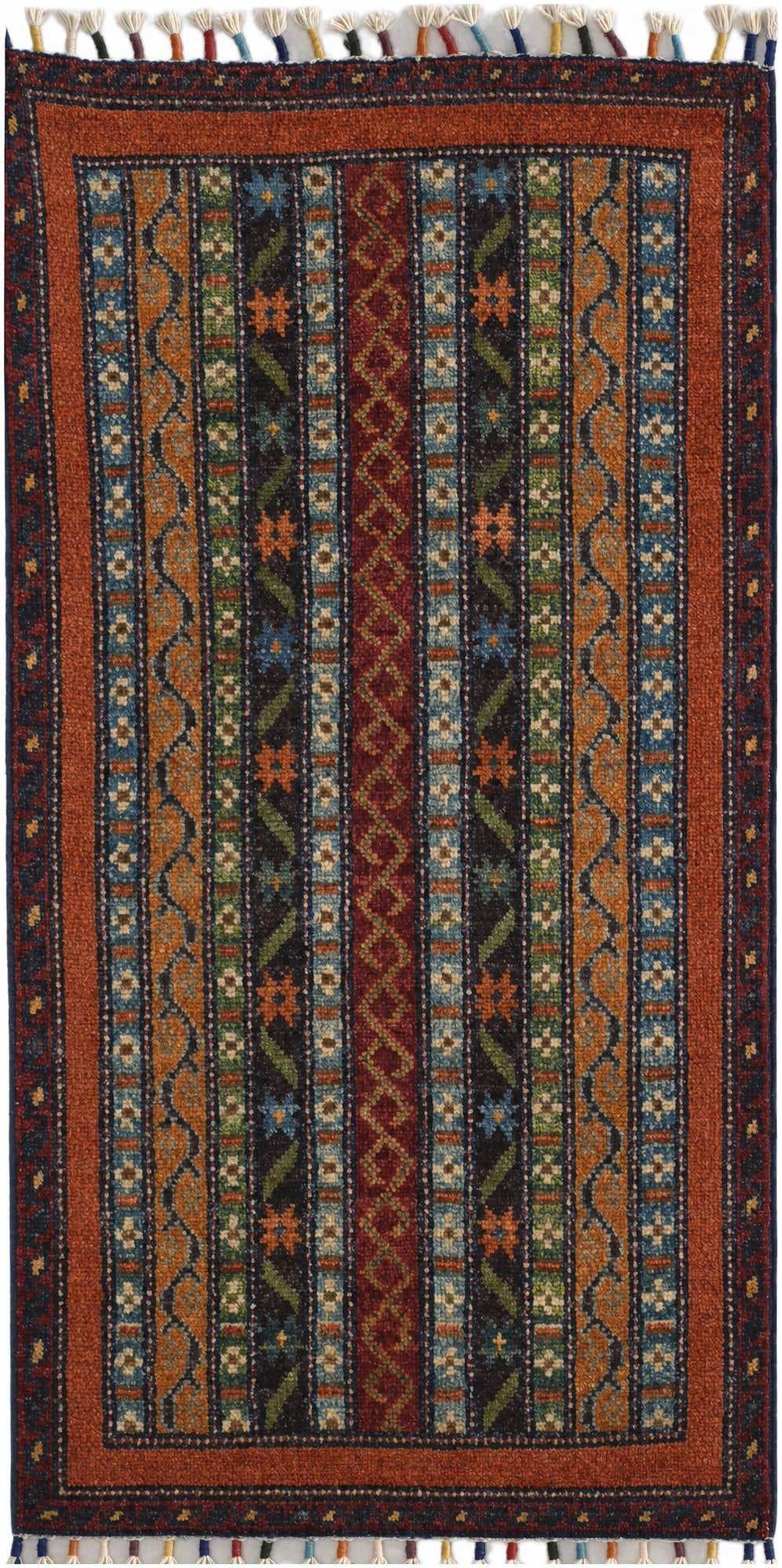 1' 8 x 3' 4 Hand Knotted Kazak Rug