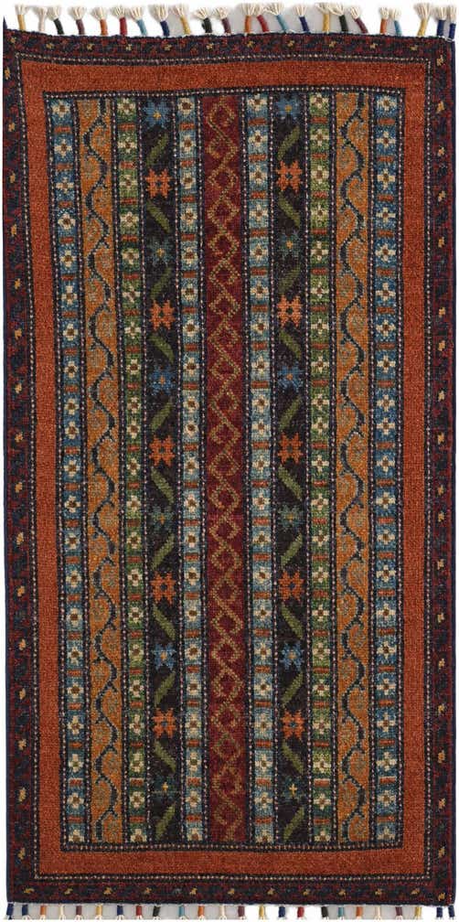 1' 8 x 3' 4 Hand Knotted Kazak Rug