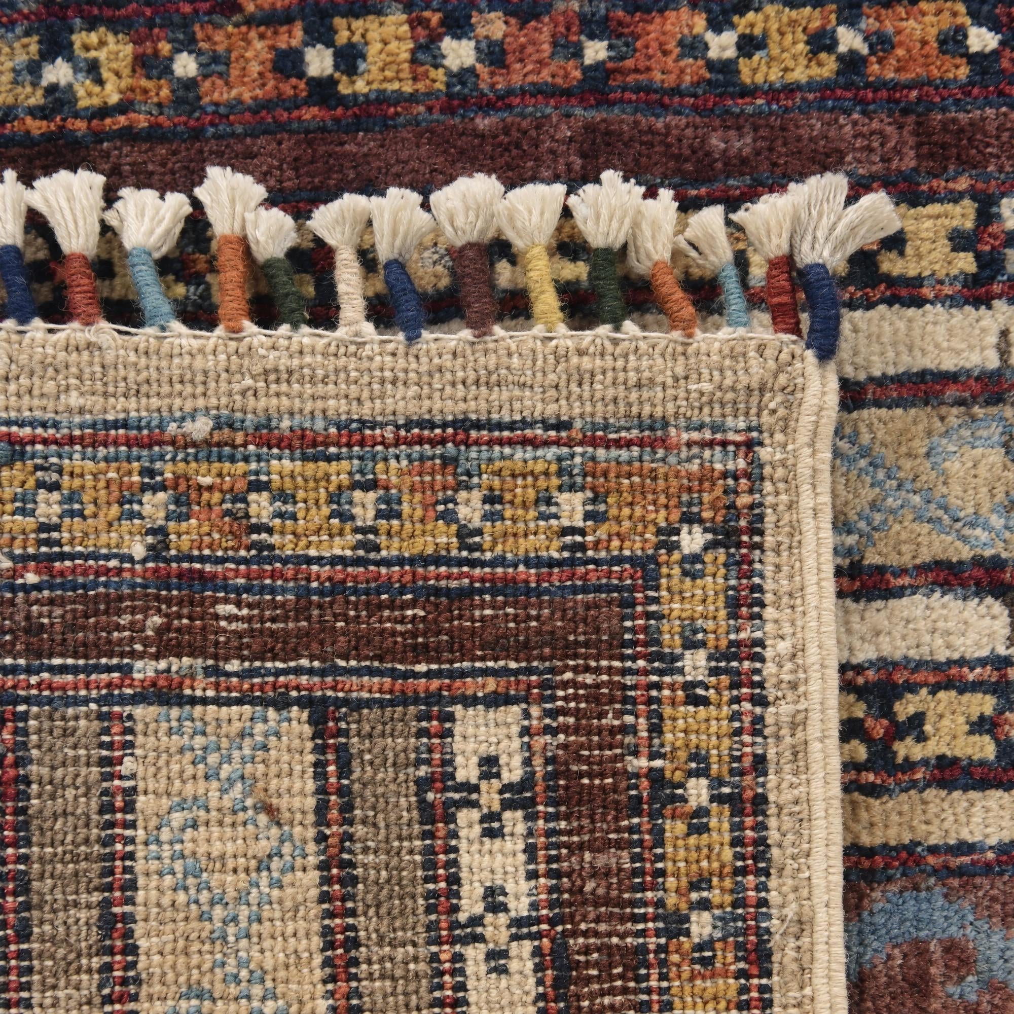 50cm x 100cm Hand Knotted Kazak Rug