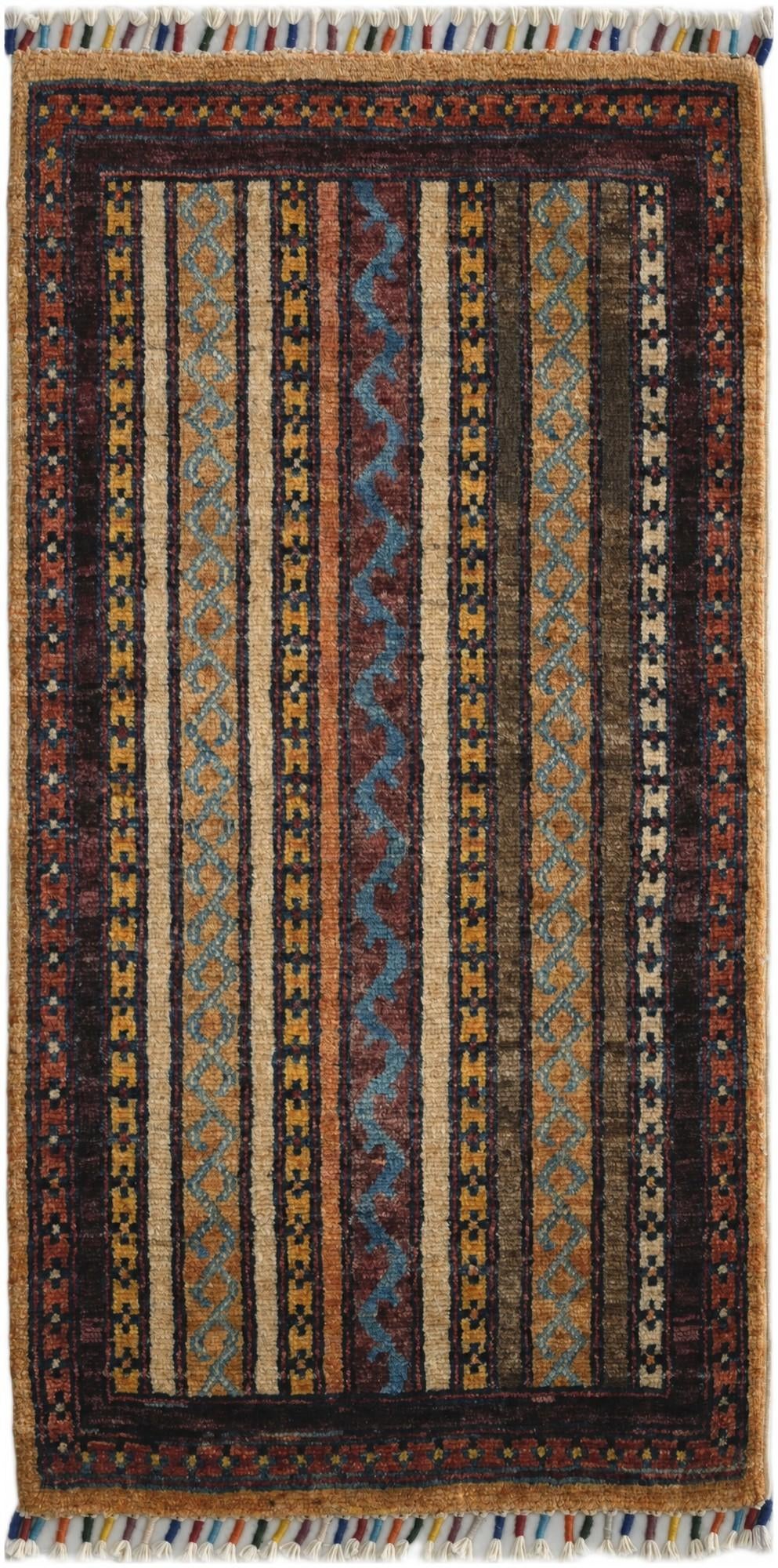 1' 8 x 3' 3 Hand Knotted Kazak Rug