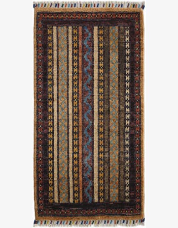 1' 8 x 3' 3 Hand Knotted Kazak Rug